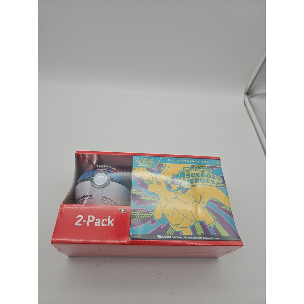 Pokémon 2 Pack Ascended Heroes + Pokeball